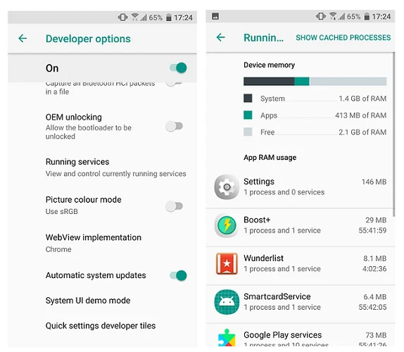 ترفند های Developer Options اندروید